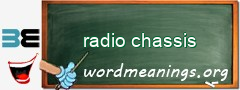 WordMeaning blackboard for radio chassis